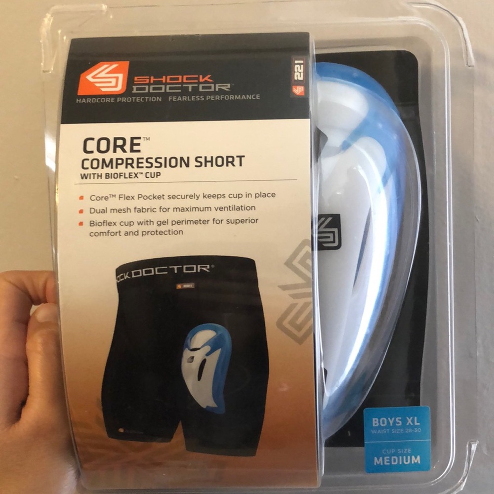 Shock Doctor Core Compression Shorts Baseball Cup